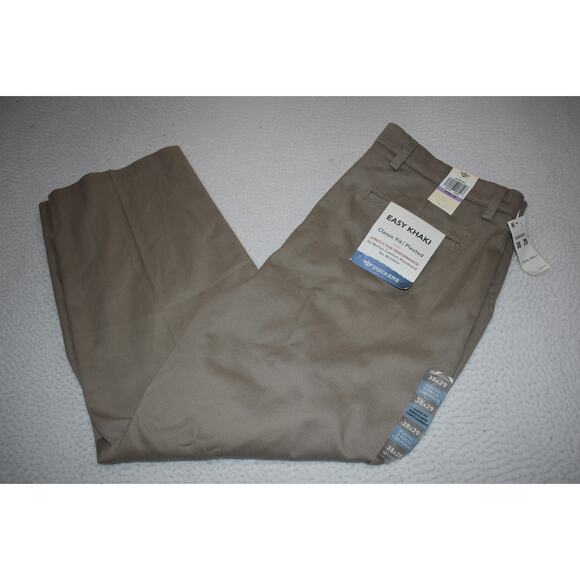 DOCKERS Pants Mens Size 38 x 29 Khakis Chinos Pleated Cotton Blend NEW - Picture 1 of 9